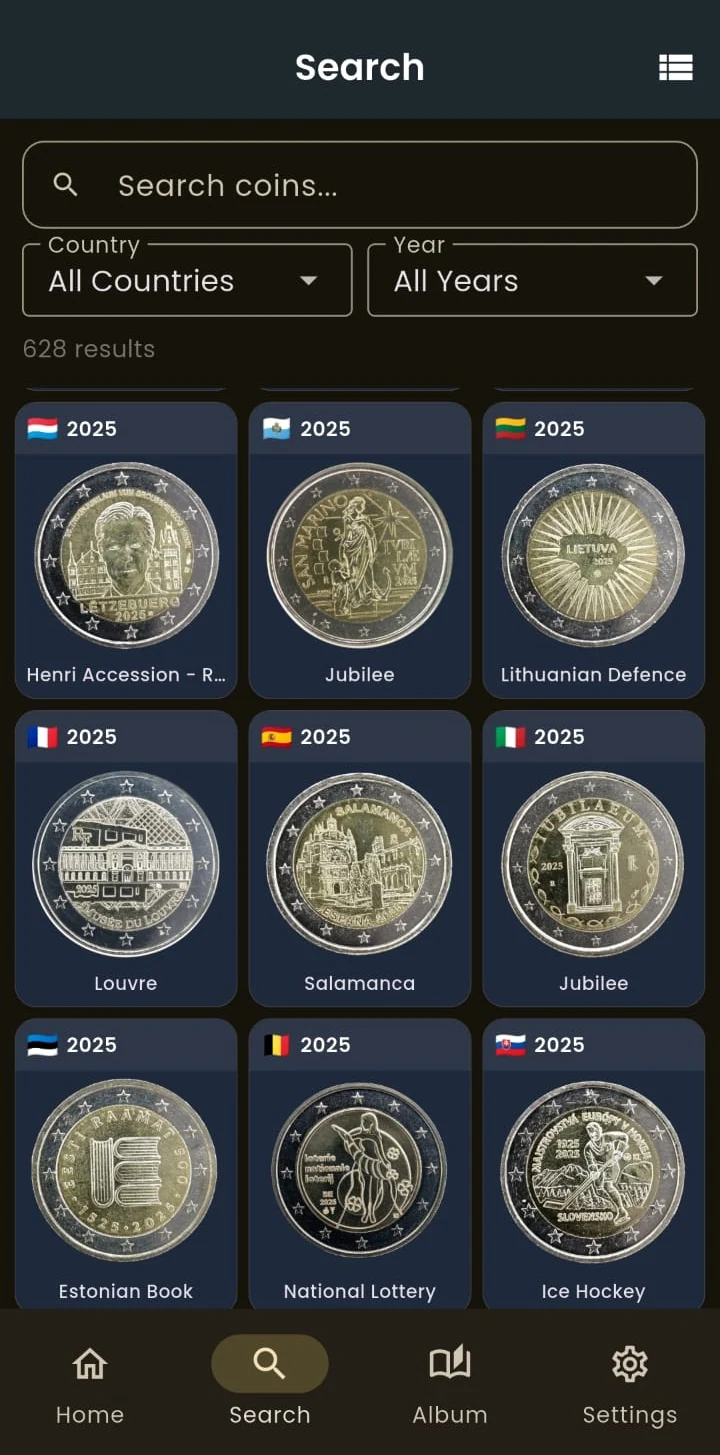 2 euro commemorative coin search in English