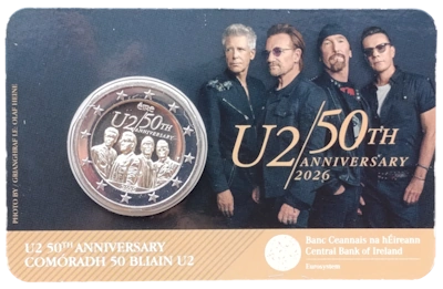 Irland 2026 – 50 Jahre U2 – Coincard